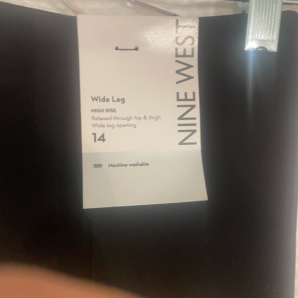 Nine West Black Wide Leg Trousers